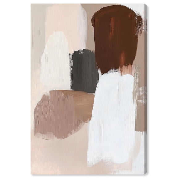 Veiled Browns Canvas Earth Tone Boho Art by Art Remedy, Gallery Wrapped, 10 x 15