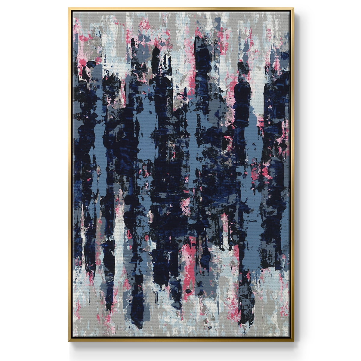 Veiled Heat Framed Premium Gallery Wrapped Canvas - Ready to Hang - 17 x 25 - Gold Floating Frame