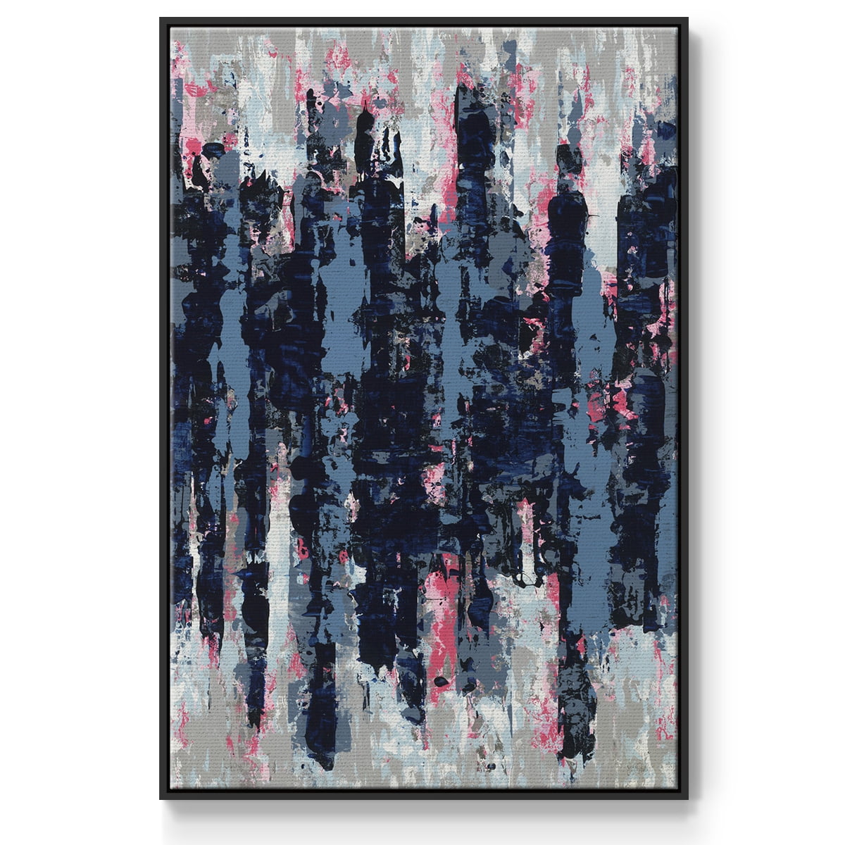 Veiled Heat Framed Premium Gallery Wrapped Canvas - Ready to Hang - 27 x 41 - Black Floating Frame