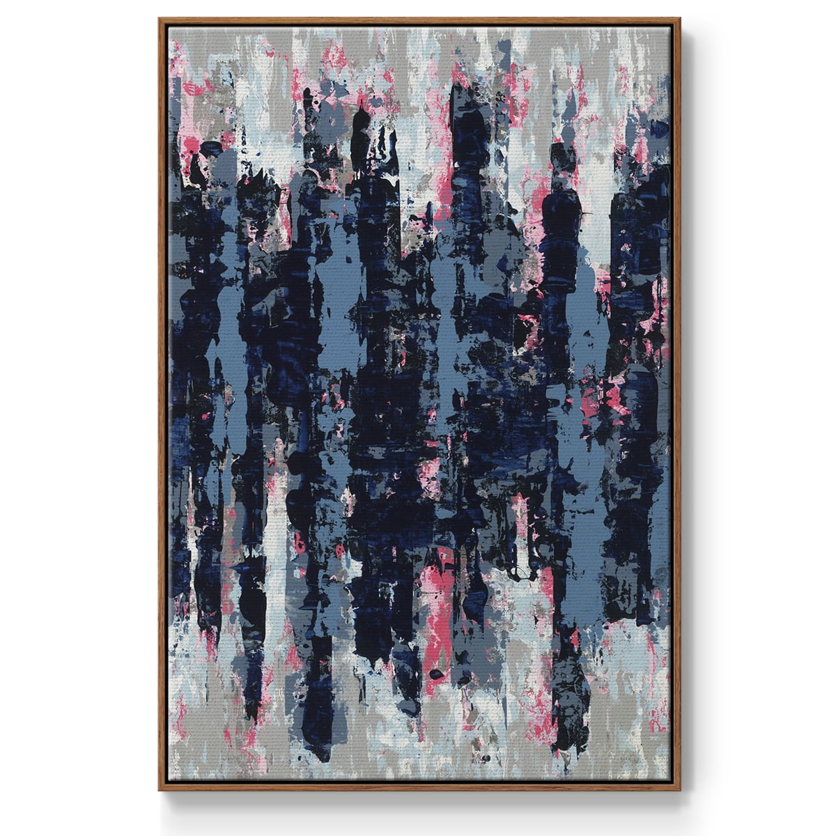 Veiled Heat Framed Premium Gallery Wrapped Canvas - Ready to Hang - 27 x 41 - Walnut Floating Frame