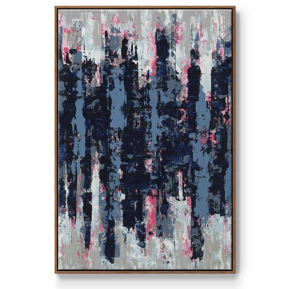 Veiled Heat Framed Premium Gallery Wrapped Canvas - Ready to Hang - 27 x 41 - Walnut Floating Frame