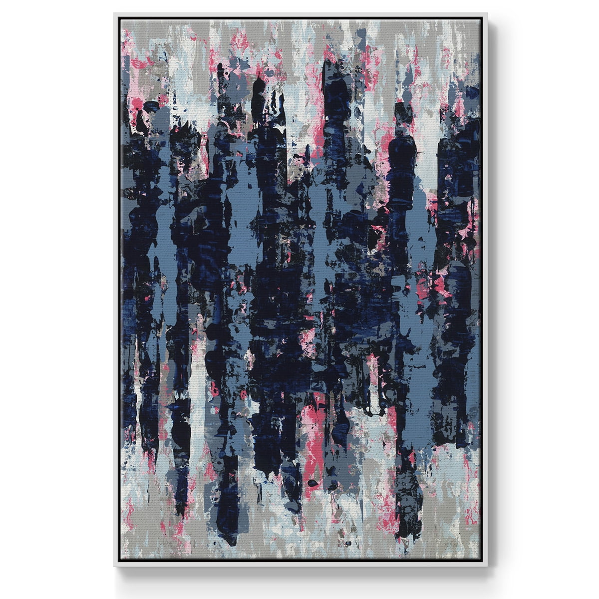 Veiled Heat Framed Premium Gallery Wrapped Canvas - Ready to Hang - 27 x 41 - White Floating Frame