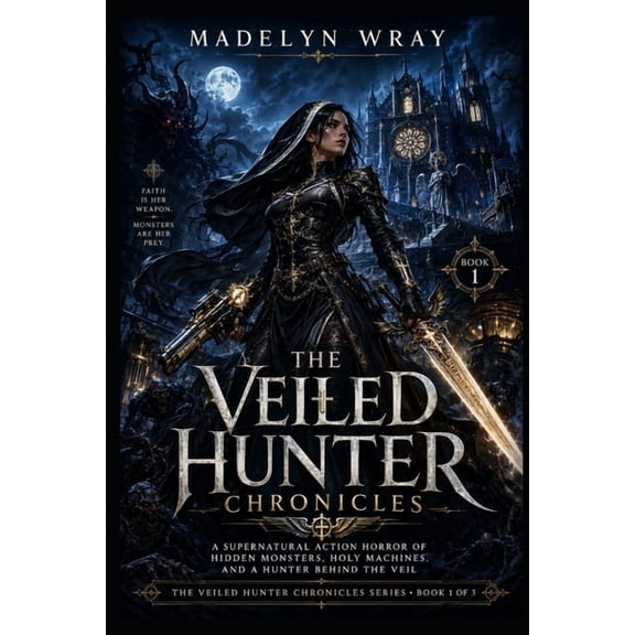 The Veiled Hunter Chronicles Book 1: The Veil of Saint Nocturne: A Supernatural Action Horror of a False Nun, Underworld Monsters, and Holy Machines, Book 1, (Paperback)