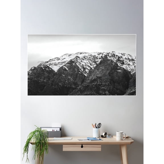Veiled Summit Poster Wall Art, Modern Wall Decor For Living Room Bedroom, 16x24 UNFRAMED