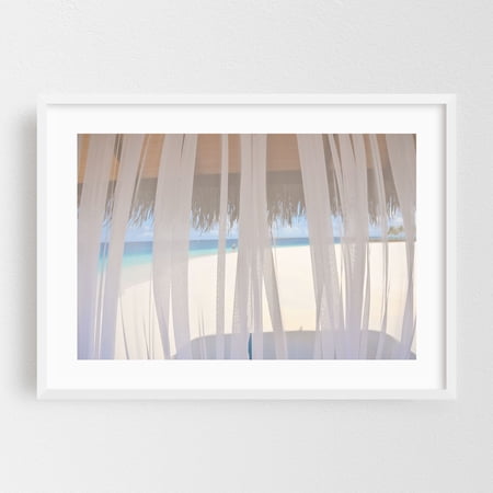 Veiled World. Maldives - Maldives Photography White Framed Wall Art Print 12 x 18 inches