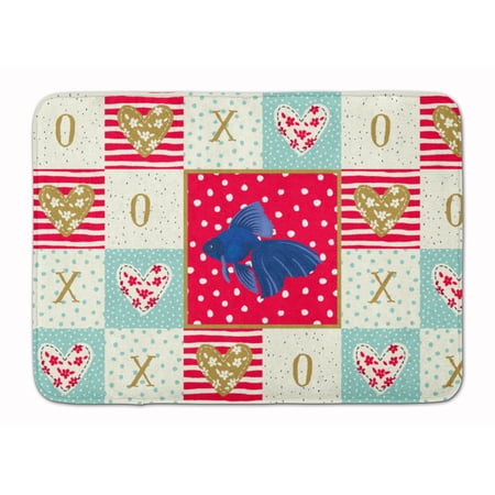 Veiltail Goldfish Love Machine Washable Memory Foam Mat