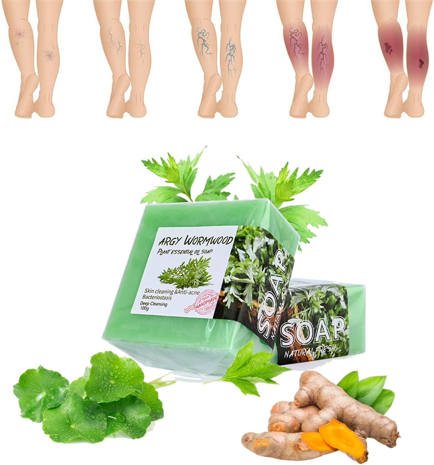 Veinopro Varicose Vein Treatment Soap, Ginger Artemisia Varicose Vein