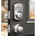 thumbnail image 1 of Veise Fingerprint Door Lock with 2 Knobs, Keyless Entry Door Lock with Knob, Electronic Keypad Deadbolt, Waterproof, Easy Installation, Satin Nickel, 1 of 8