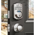 thumbnail image 1 of Veise Fingerprint Door Lock with 2 Knobs - Keyless Entry Door Lock with Knob, Electronic Keypad Deadbolt, Smart Front Handle Set, Auto-Locking, Waterproof, Easy Installation, Satin Nickel, 1 of 8