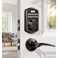 thumbnail image 1 of Veise Keyless Entry Door Lock with Handles, Fingerprint Keypad Deadbolt, Easy Installation, Oil Rubbed Bronze, 1 of 10