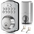 thumbnail image 1 of Veise Electronic Keypad Deadbolt Door Lock, Keyless Entry, Auto Lock, Easy Installation, Satin Nickel, 1 of 10
