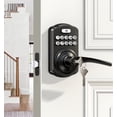 thumbnail image 1 of Veise Keypad Door Lock with Handle, Keyless Entry for Bedroom, Electronic Lock with Code, Auto-Locking, Easy Installation, Passage Mode, Matte Black, 1 of 10
