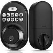Veise Keyless Entry Door Lock, Electronic Keypad Deadbolt, Auto Lock, Easy Install, Matte Black