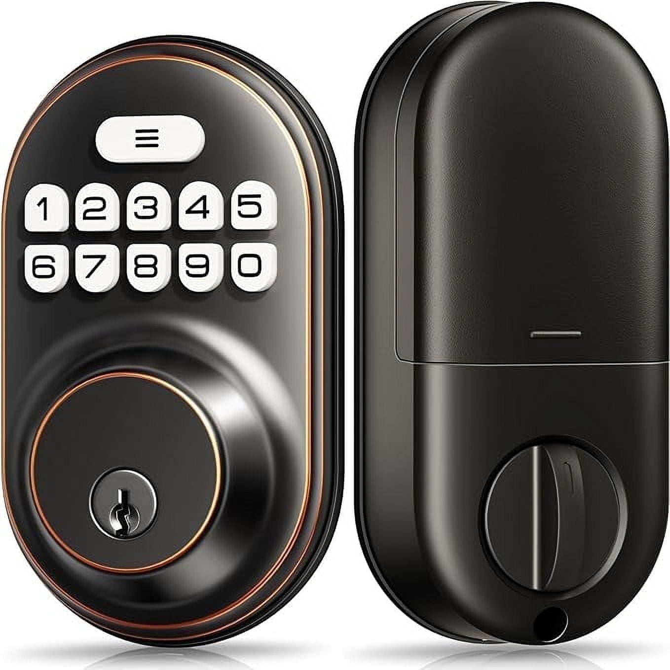 Veise Smart Lock, Keyless Entry Deadbolt with Keypad, Front Door ...