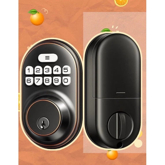 Veise Smart Deadbolt Lock, Keyless Entry Door Lock, Electronic Keypad Deadbolt, Easy Installation, Oil Rubbed Bronze