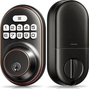 Veise Keyless Entry Door Lock, Electronic Keypad Deadbolt, Auto Lock, Easy Install, Oil Rubbed Bronze
