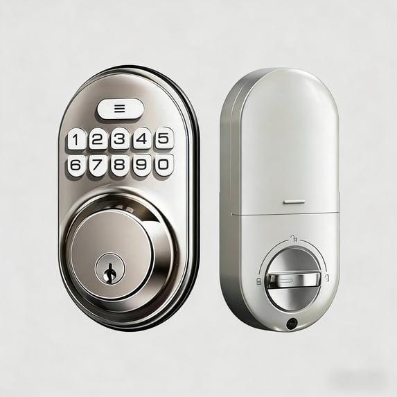Veise Keyless Deadbolt Door Lock, Smart Digital Combination Deadbolt, Easy Install, Satin Nickel