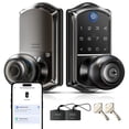 thumbnail image 1 of Veise Fingerprint Smart Knob Handle Lock, Keyless Entry, App Control, Electronic Digital Keypad, Auto Lock, Matte Black, 1 of 8