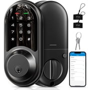 Veise Keyless Entry Smart Lock, Electronic Digital Deadbolt with Touchscreen Keypad, Auto Lock, Easy Installation, Matte Black