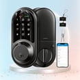 thumbnail image 1 of Veise Bluetooth Door Lock, Smart Lock for Front Door with App Control, Keyless Entry, Electronic Digital Deadbolt with Touchscreen Keypad Set, Easy Installation, Matte Black, 1 of 9