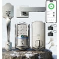 thumbnail image 1 of Veise Wifi Fingerprint Smart Deadbolt Lock with Handle set, Keyless Entry Front Door Keypad Lock, App Remote Control, Auto-Lock, Satin Nickel, 1 of 9