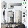 thumbnail image 1 of Veise Wifi Fingerprint Smart Deadbolt Lock with Handle Set, Keyless Entry Front Door, Auto-Lock, Satin Nickel, 1 of 9