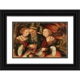 thumbnail image 1 of Veit Thiem 24x17 Black Ornate Framed Double Matted Museum Art Print Titled: Lot and His Daughters, 1 of 5
