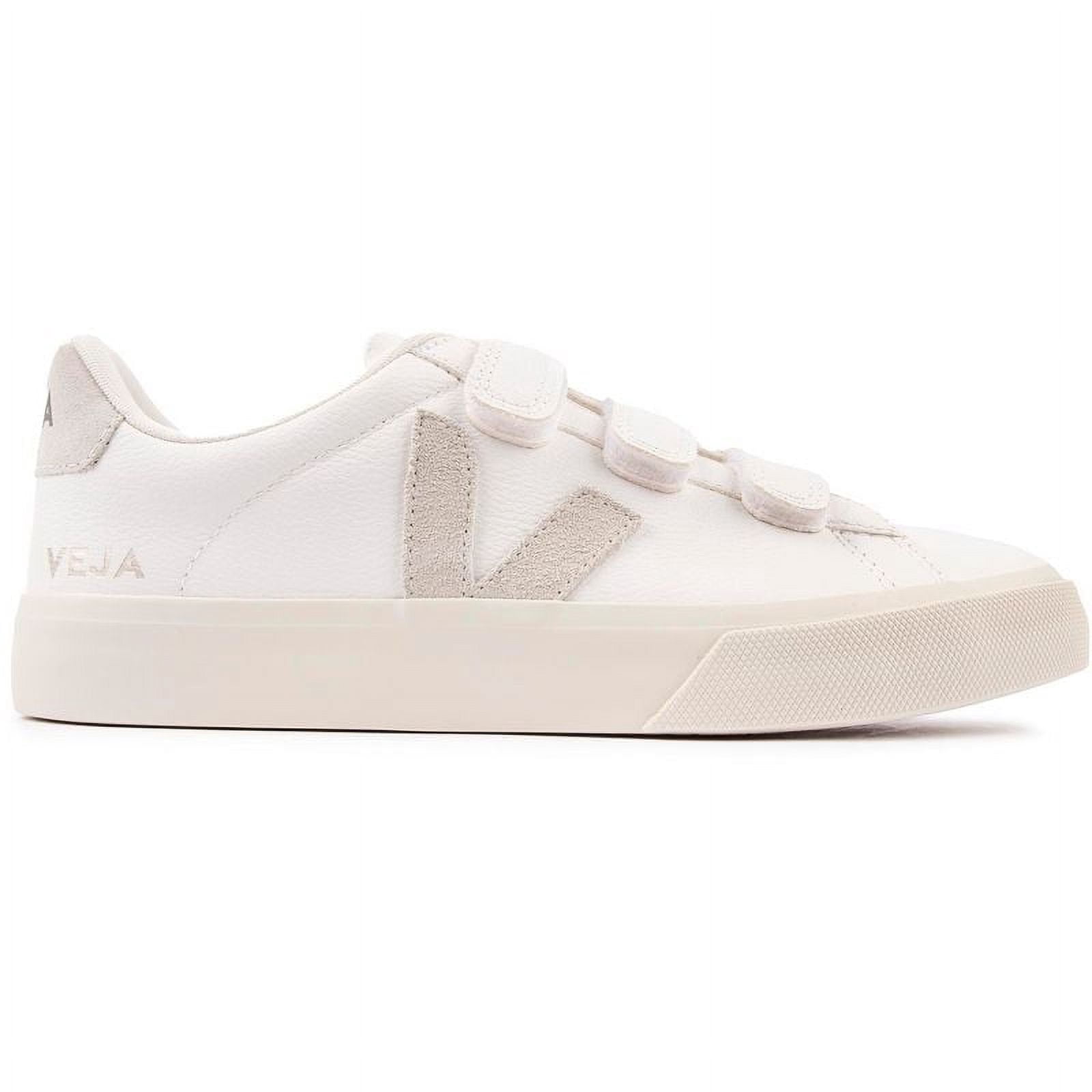 Veja Women's Recife Logo Sneakers - White & Black Retro Velcro Sneakers