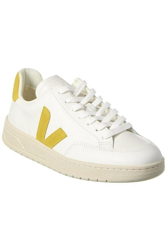 Female Sneakers With Premium Leather And Chic Suede Logo White Sizes IT 34-50 2/3