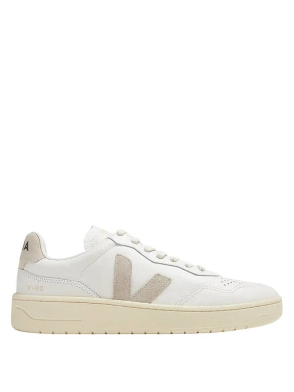 Female Veja Sneakers With Organic Leather And Suede Logo Detail White Sizes IT 34-50 2/3