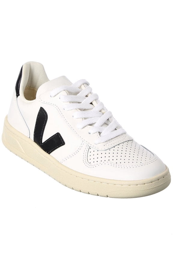 Male V10' White Low-Top Sneakers With Logo In Vegan Leather White Sizes IT 34-50 2/3