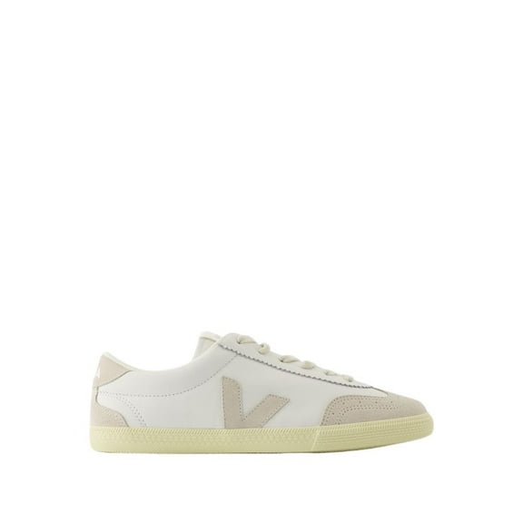 Veja Male Volley Sneakers - Leather - White Natural White Sizes EU 34-50 2/3