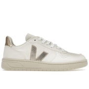 Veja Mens V-10 Chromefree Leather White Platine Shoes, from StockX