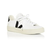 Veja Womens Campo Leather Lace Up Casual and Fashion Sneakers B/W 7 Medium (B,M)