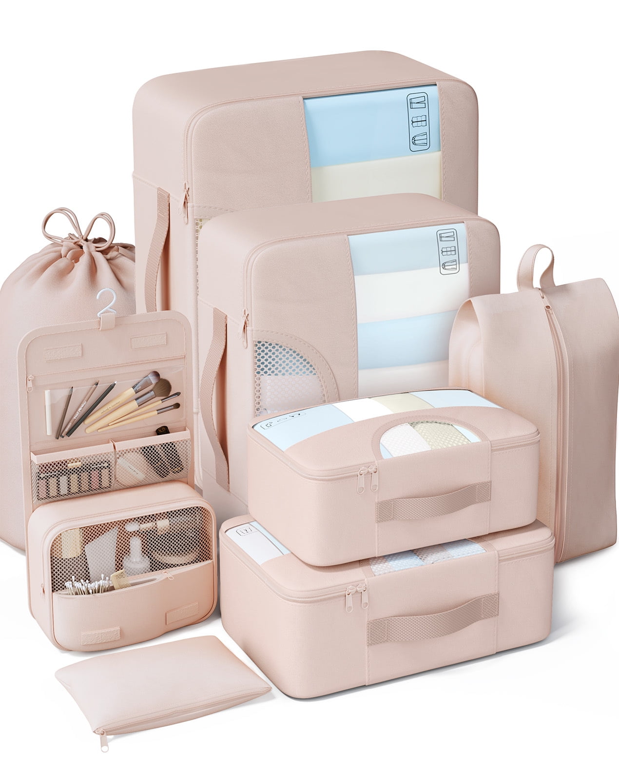 VEKEN 8 Set Packing Cubes For Travel Beach Vacation Essentials veken-8-set-packing-cubes-for-travel-beach-vacation-essentials
