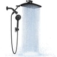 thumbnail image 1 of Veken Wide Rain Shower Head with Multi-Modes Handheld Water Spray,High Pressure Showerhead Combo with Arm for Bathroom Accessories,Home Decor Adjustable Dual Shower with Anti-Clog Nozzles,Matte Black, 1 of 4