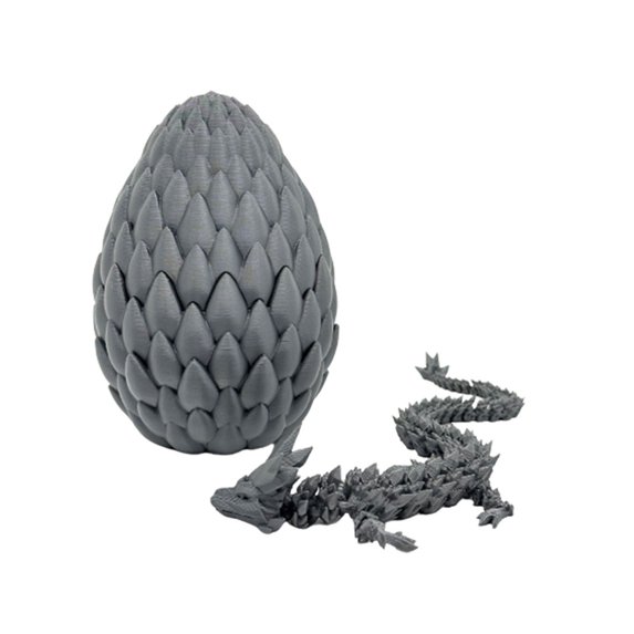 Vekome 12" 3D Printed Dragon,6" Dragon Egg,Full Articulated Dragon Crystal Dragon with Dragon Egg Action Figures, Gifts for Adults Kids