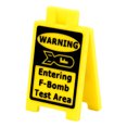 thumbnail image 1 of Vekome Cat Vomit Sign, Dog Vomit Sign, Cat Vomit Caution Sign, 4 " Funny Cat Sign Decor, Cats Live Here Novelty Desk Sign, Yard Warning Sign, 1 of 6
