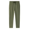 thumbnail image 1 of Vekome Lounge Pants for Men Big and Tall Elastic Waist Pants with Drawstring Viscose Lightweight Tapered Casual Trousers Loose Bottoms Pockets, 1 of 4