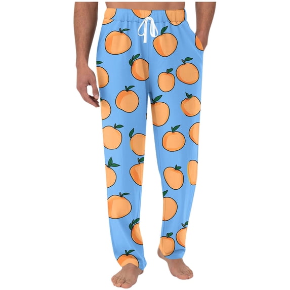 Vekome Men's Pants Elastic Waist Big and Tall Pants with Drawstring Lightweight Straight Leg Casual Trousers Graphic Loose Bottoms Pockets