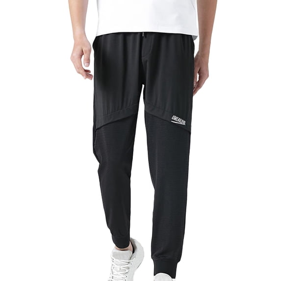 Vekome Mens Pants Casual Comfy Big and Tall Elastic Waist Pants with Drawstring Viscose Lightweight Tapered Trousers Loose Bottoms Pockets