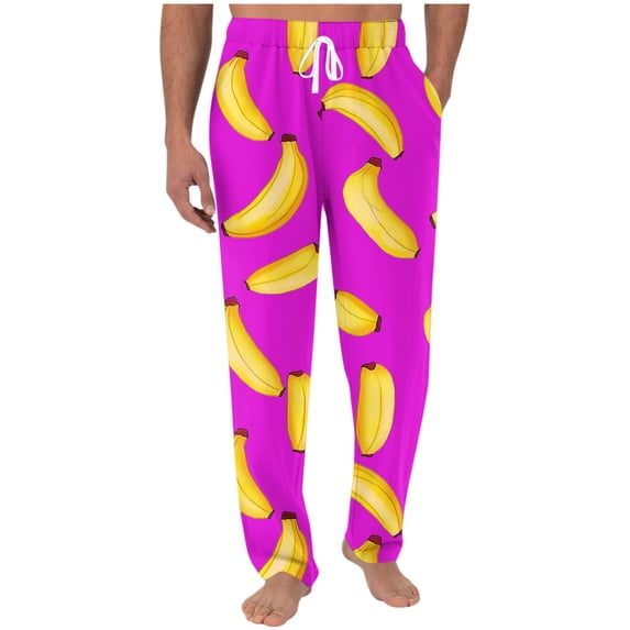 Vekome Mens Pants Casual Elastic Waist Big and Tall Pants with Drawstring Lightweight Straight Leg Trousers Graphic Loose Bottoms Pockets