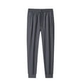 thumbnail image 1 of Vekome Mens Pants Elastic Waist Big and Tall Pants with Drawstring Viscose Lightweight Tapered Casual Trousers Loose Bottoms Pockets, 1 of 2