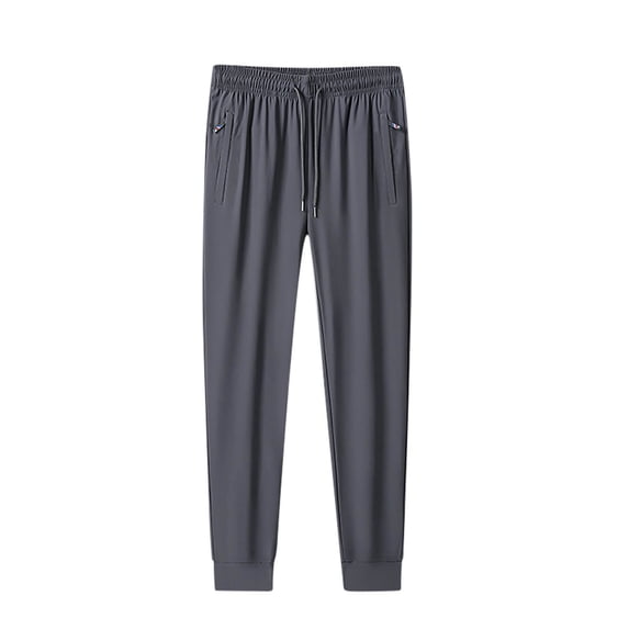 Vekome Mens Pants Elastic Waist Big and Tall Pants with Drawstring Viscose Lightweight Tapered Casual Trousers Loose Bottoms Pockets