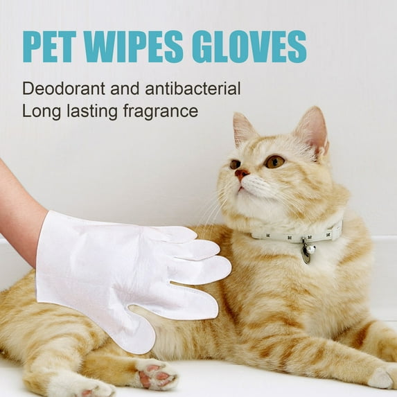 Vekome Pet Disposable Gloves, Cats, Dogs, Bath Supplies, Cleaning Massage Gloves