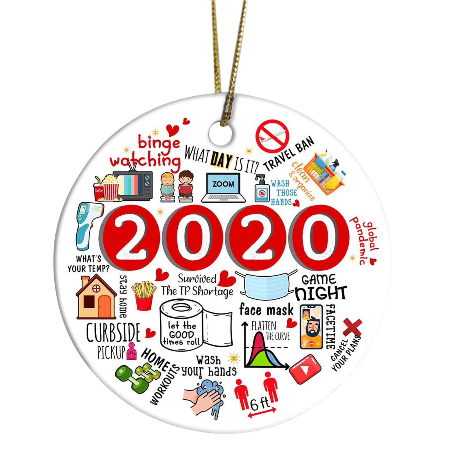 Vekome Remembering 2025 ornament Year of ornament 2025 Christmas