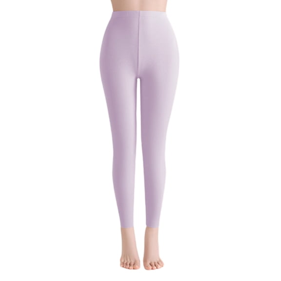 Vekome Running Leggings for Women Yoga Pants Seamless Solid Lightweight Tights Purple L