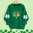 thumbnail image 1 of Vekome St Patricks Day Long Sleeve Tops for Women Summer Plus Size Green Shirts Loose Crewneck Holiday Irish Themed Tee Shirts Holiday Pullover Tops, 1 of 5