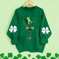 thumbnail image 1 of Vekome St Patricks Day Shirts for Women Long Sleeve Plus Size Green Pullover Tops Loose Crewneck Holiday Irish Themed Tee Shirts Holiday Blouses, 1 of 5