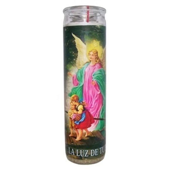 Vel Mex Angel de La Guarda Ceremonial White Candle Gigante cup
